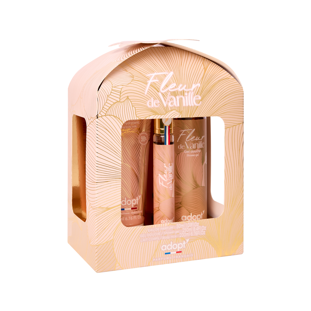 Fleur de vanille - Coffret eau de parfum 30 ml + gel douche 250 ml + lait corps 200 ml