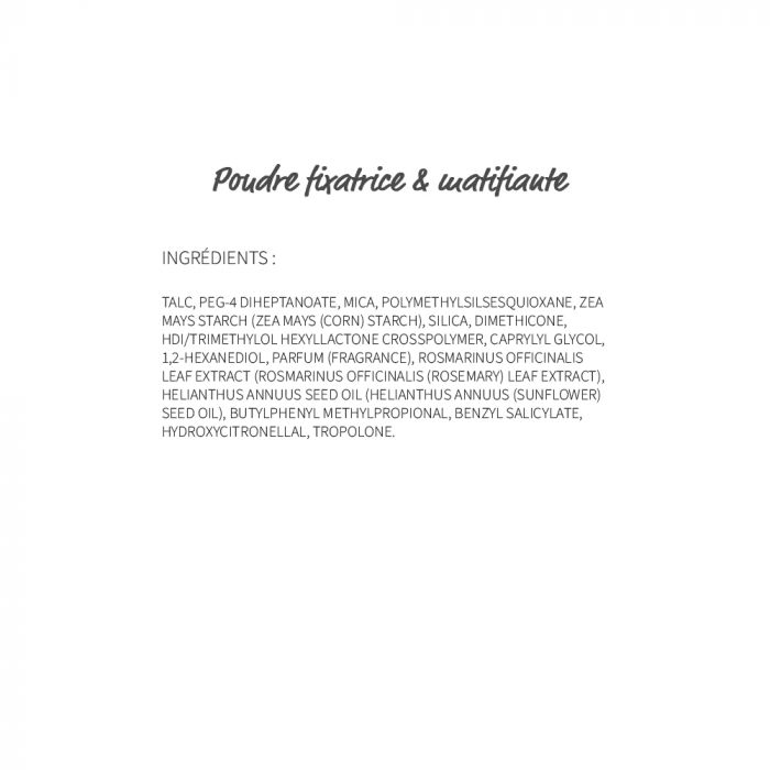 Poudre coverfix fixatrice & matifiante