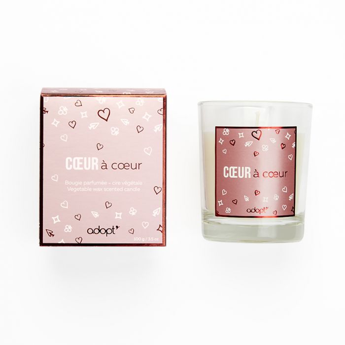 Cœur à cœur - bougie signature 100g