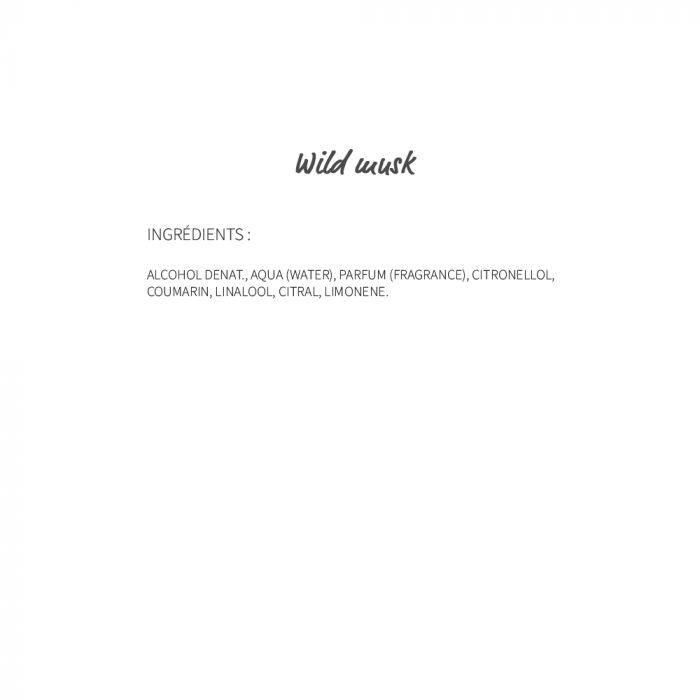Wild musk - eau de parfum 30ml