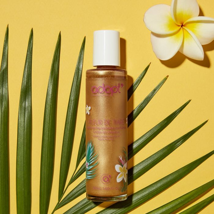 Fleur de tiaré - Huile sèche pailletée 50ml