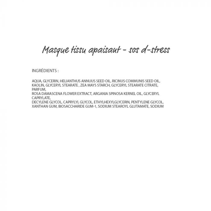 SOS D-STRESS - Masque tissu apaisant