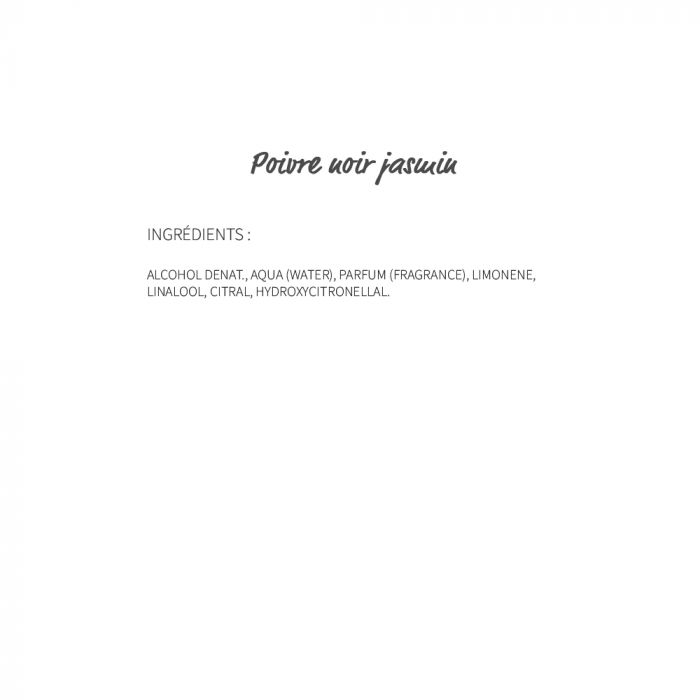 Poivre noir jasmin