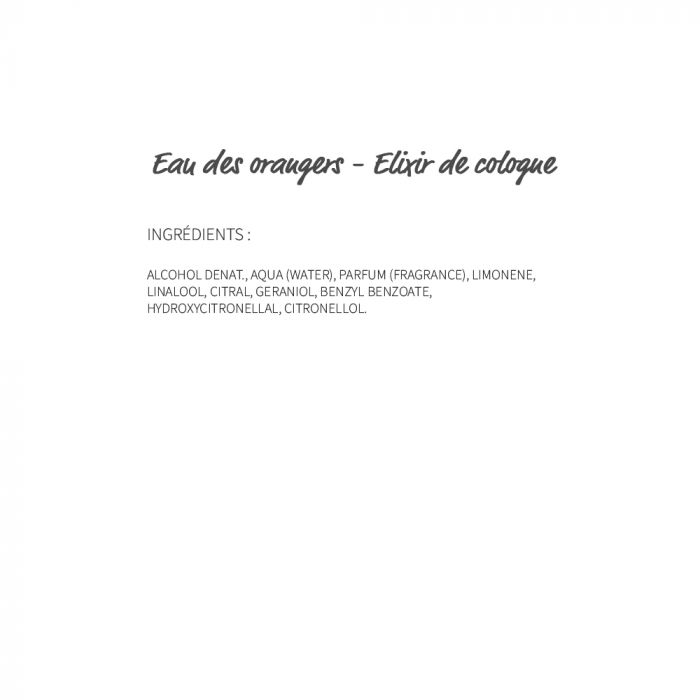 Eau des Orangers