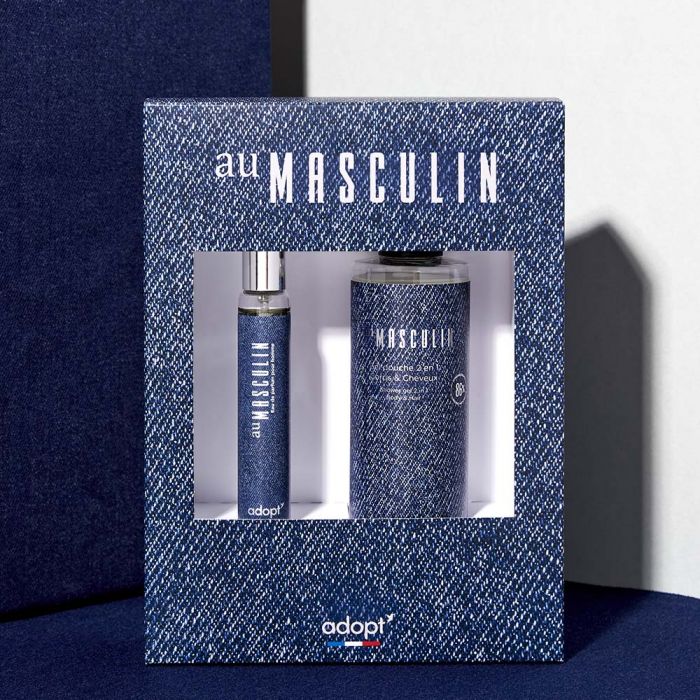 Au Masculin - Coffret Eau de parfum 30ml + gel douche – Adopt' Réunion