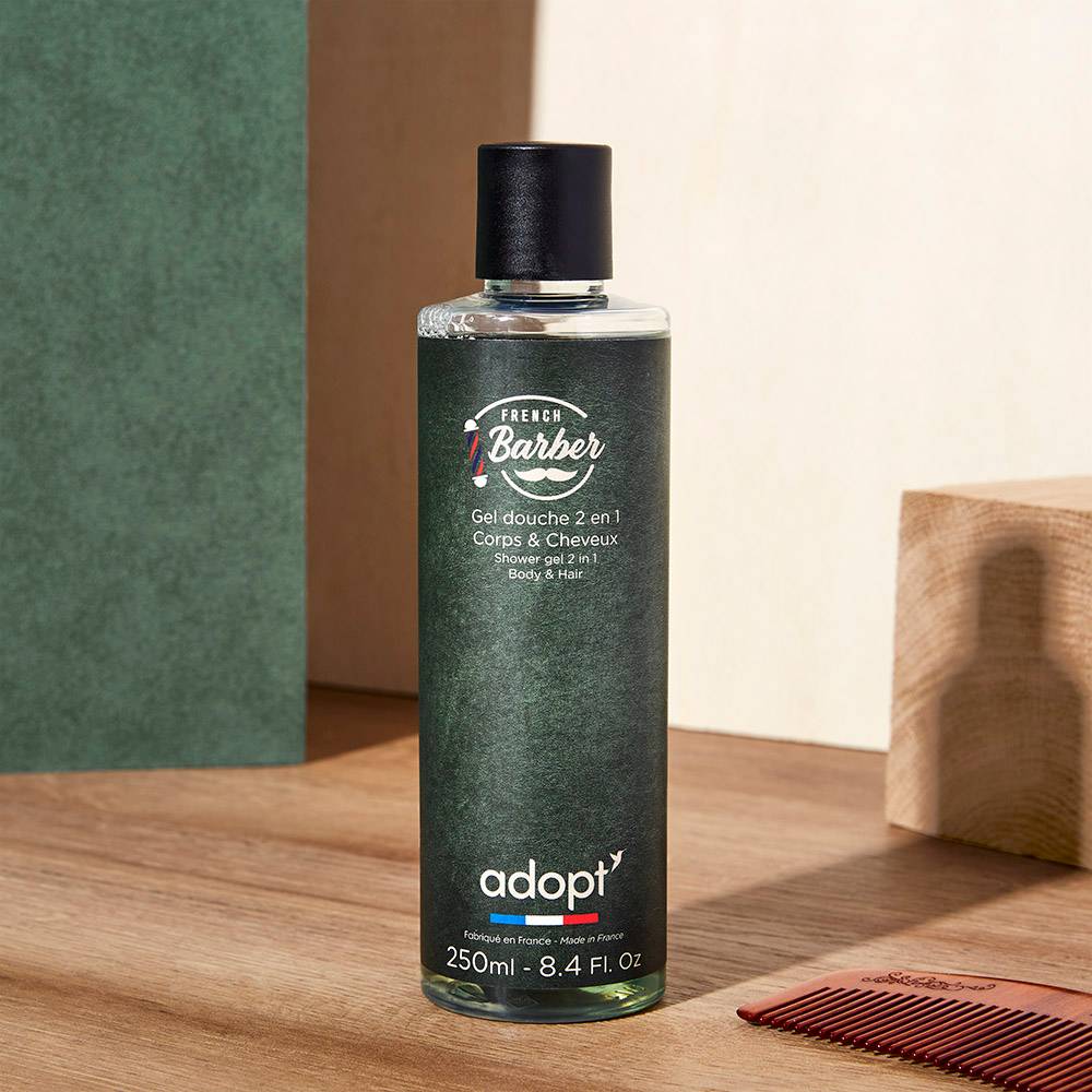 French barber - Gel douche 2 en 1, 250ml