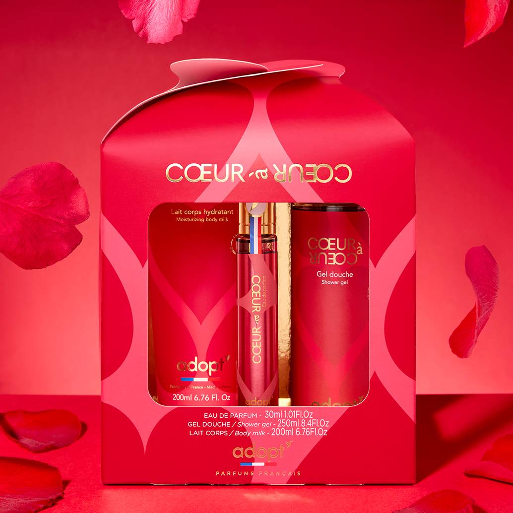 Coeur à coeur - Coffret eau de parfum 30 ml + gel douche 250 ml + lait corps 200 ml