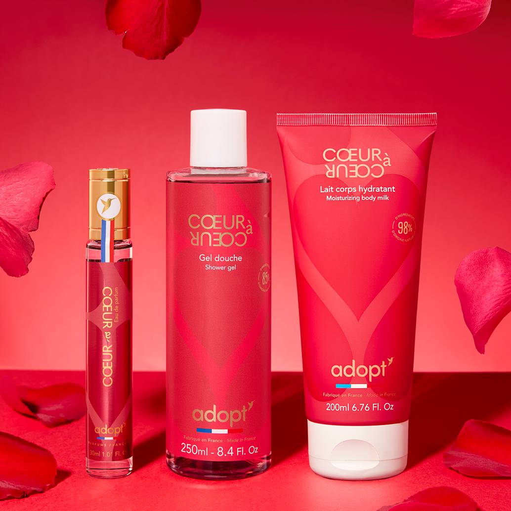 Coeur à coeur - Coffret eau de parfum 30 ml + gel douche 250 ml + lait corps 200 ml