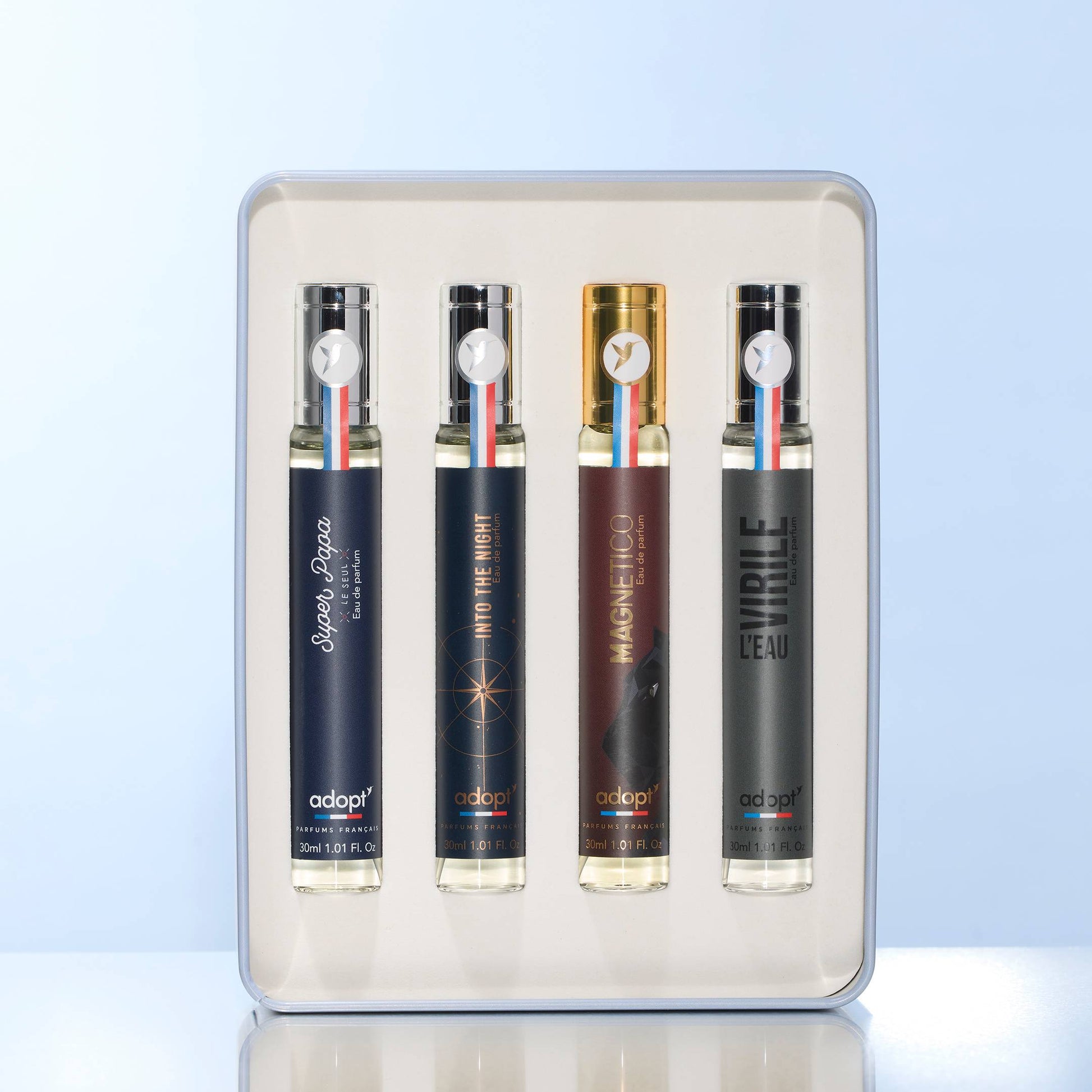 Super Papa - Coffret mtal 4 eaux de parfums Super Papa 30 ml + Into T Adopt Runion Super Papa - Coffret mtal 4 eaux de parfums Super Papa 30 ml + Into T Adopt Runion