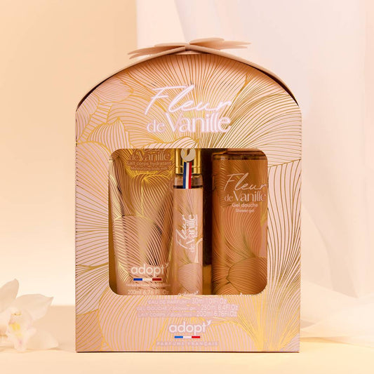 Fleur de vanille - Coffret eau de parfum 30 ml + gel douche 250 ml + lait corps 200 ml