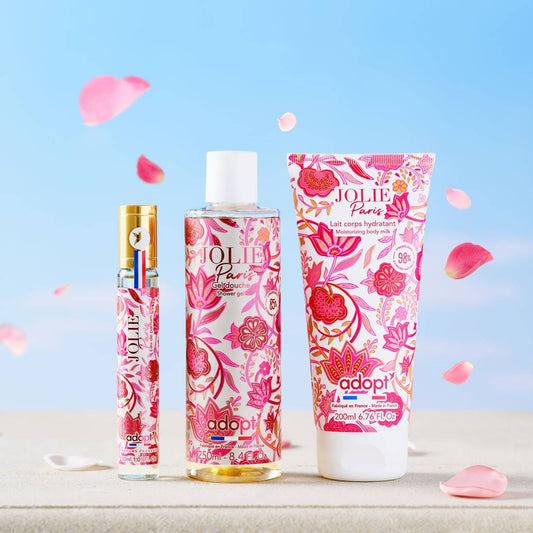 Jolie Paris - Coffret eau de parfum 30 ml + gel douche 250 ml + lait corps 200 ml