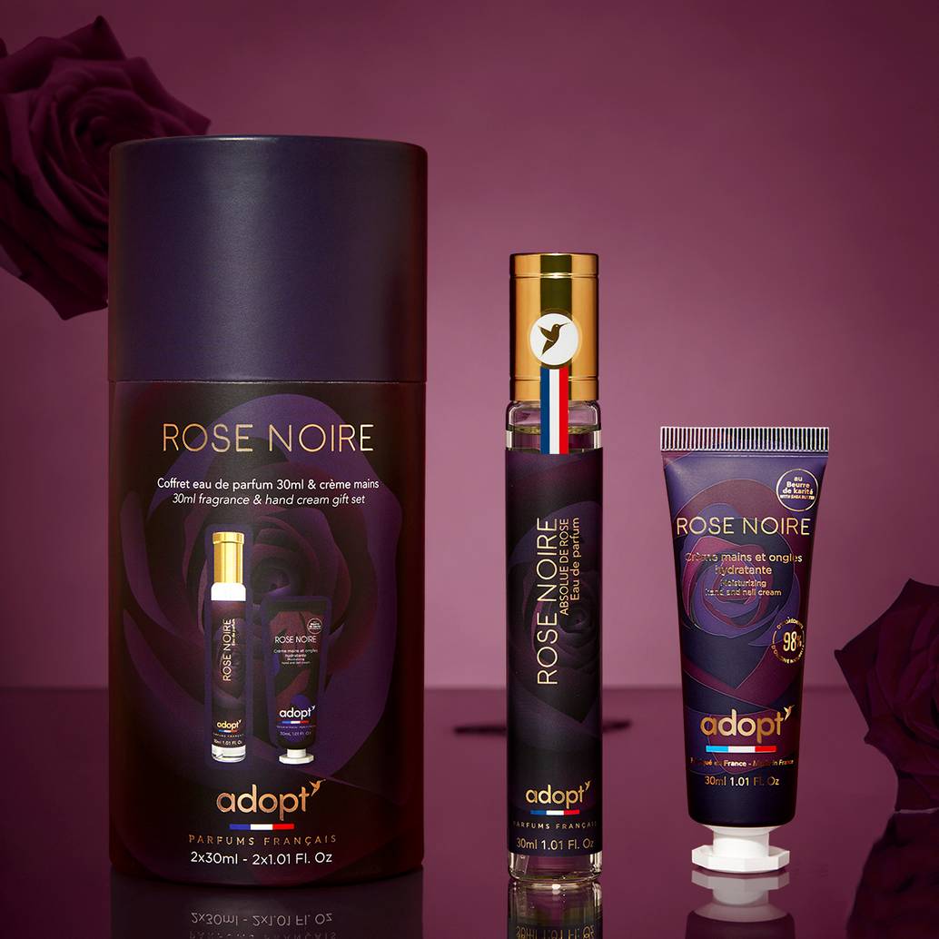 Rose Noire - Coffret eau de parfum 30 ml + crème mains 30 ml