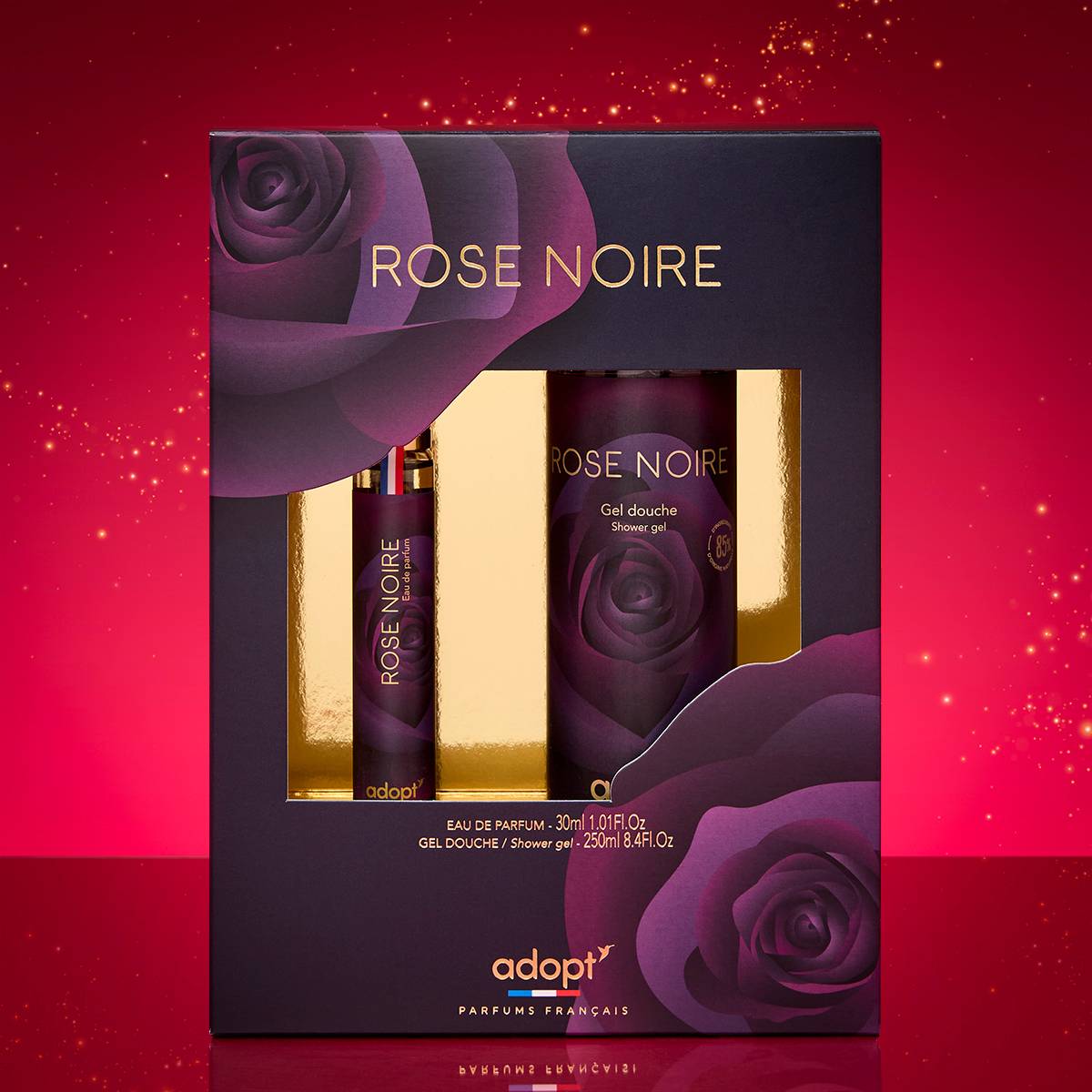 Rose Noire - Coffret eau de parfum 30 ml + gel douche 250 ml