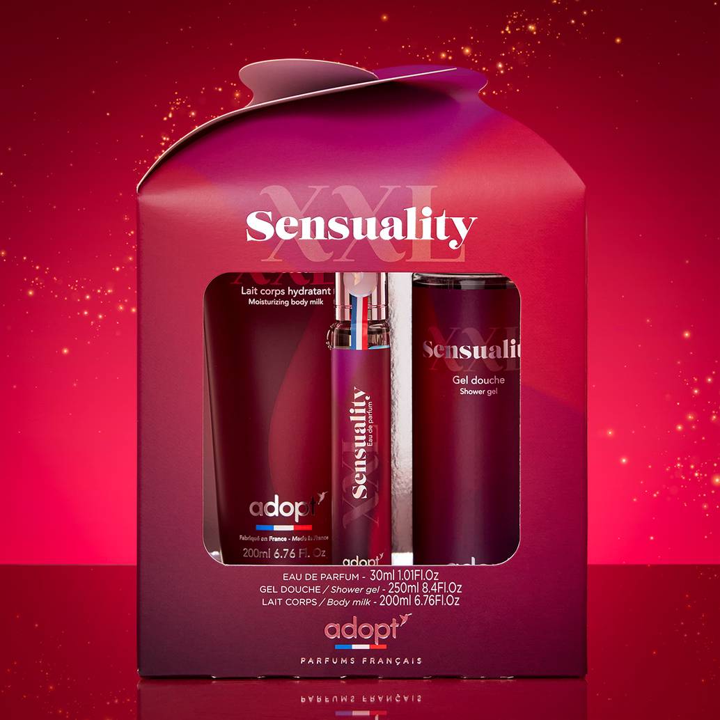 XXL Sensuality - Coffret eau de parfum 30 ml + gel douche 250 ml + lait corps 200 ml