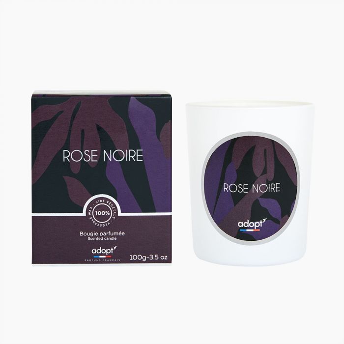 Rose noire - Bougie 100gr
